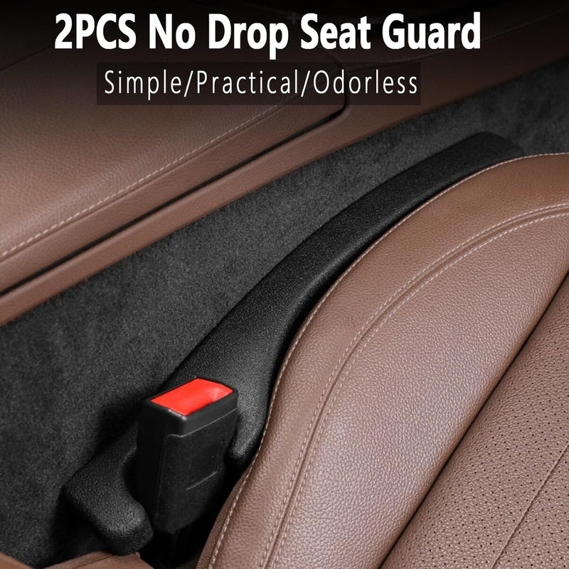 Uootill Car Seat Gap Filler Set of 2,Seat Gap Organizer, No Drop Seat Guard,2025 New Car Seat Side Gap Filler Organizer, Drop Seat Guards for Cars (Black 2Pcs) - Image 3
